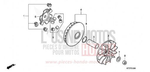 COTE SECONDAIRE PES125R8 de 2008